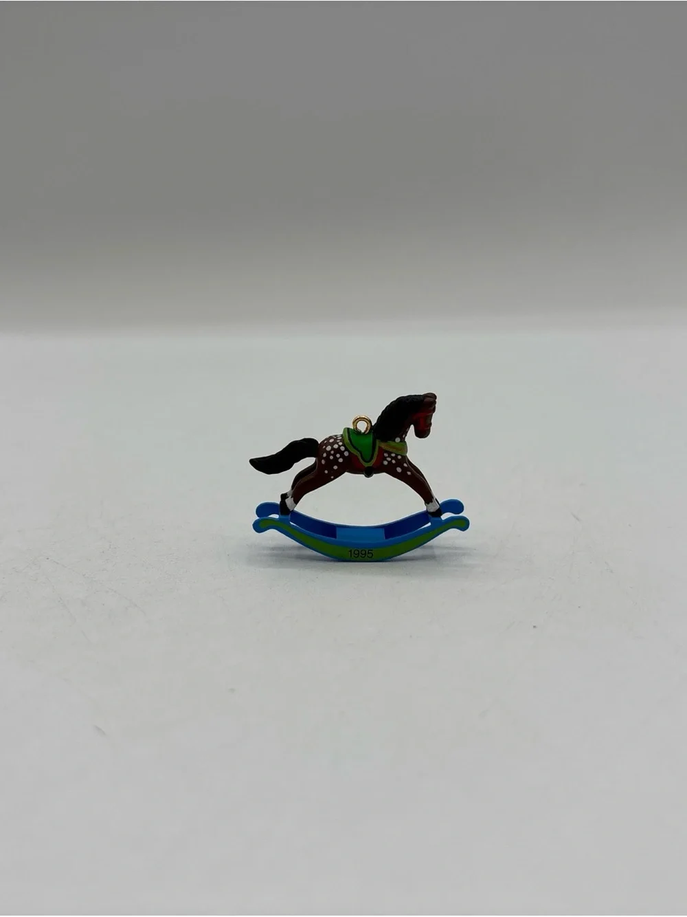 Hallmark Keepsake Miniature Ornament 1995 Rocking Horse 8th In The Series EUC